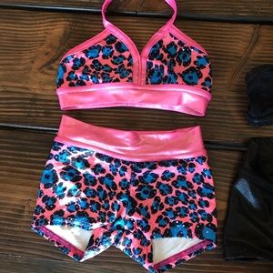Two piece dance outfit. Custom made.